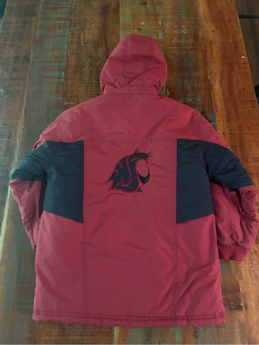 Washington State Cougars Youth Hooded Jacket - Crimson & Black